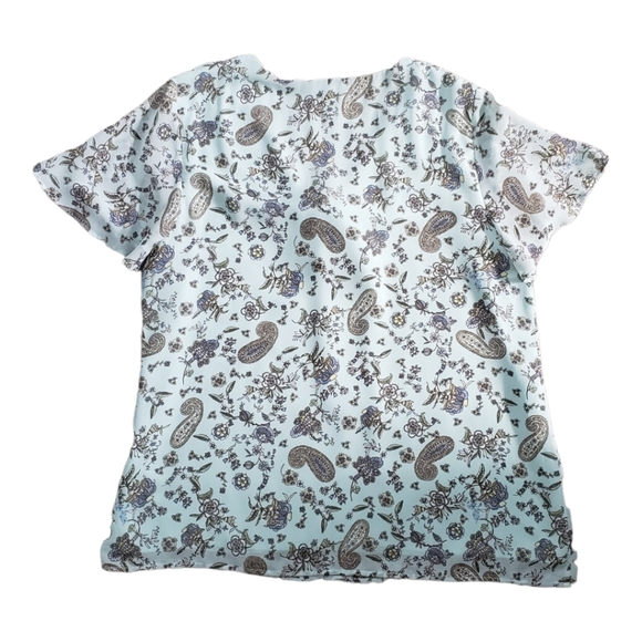 Pleione Blue Paisley Blouse - Picture 2 of 5